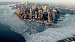 New York City frozen over